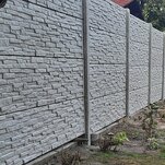 Betónový plot - Novinka - nová bridlica vybroliaty a hladký vzor