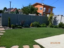 Betónové oplotenie vzor tehla, realizácia Bratislava Betónové oplotenie vzor tehla, realizácia Bratislava