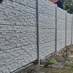 Betónový plot - Novinka - nová bridlica vybroliaty a hladký vzor