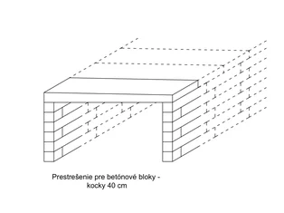 Prestrešenie pre betónové kocky a bloky - Bagin2